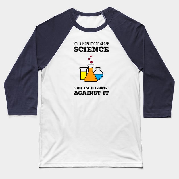 Science Baseball T-Shirt by MBNEWS